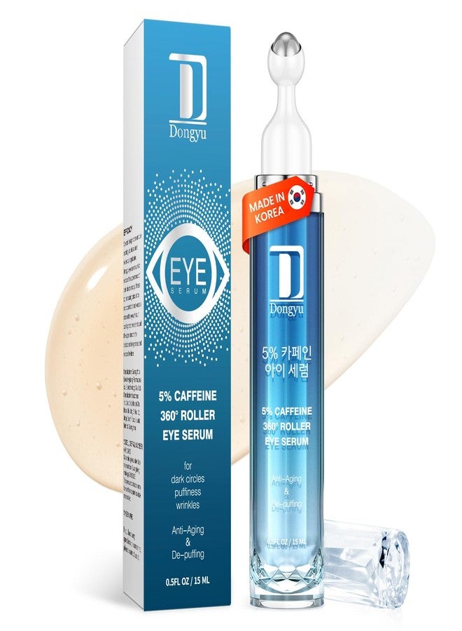 Dongyu Eye Cream for Dark Circles: Korean Caffeine Eye Cream Daily Morning Skincare - Puffy Eyes Treatment for Beauty Enthusiasts (Blue) - Image 1